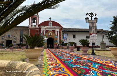 Los Tapetes de Aserrín en Acaxochitlán, Hidalgo