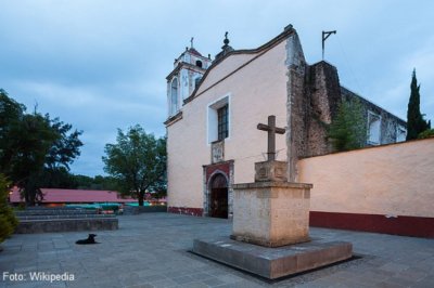 ▷La Iglesia de San Juan Bautista en Huasca, Hidalgo
